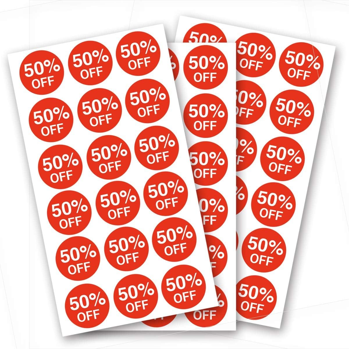 50 Percent Off Stickers,Garage Yard Sale Price Stickers,for Retail 3/4 Inch,1080 Adhesive Labels